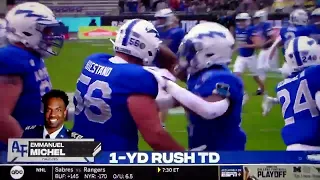 Air Force RB Emanuel Michel 1 yard TD run vs. James Madison in Armed Forces Bowl
