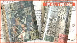 🎲🎰Tim Holtz paper pad and cereal liner page pouches - Best out of Waste DIY