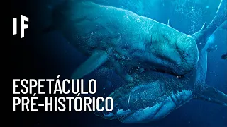 E se o megalodonte lutasse contra a baleia leviatã?