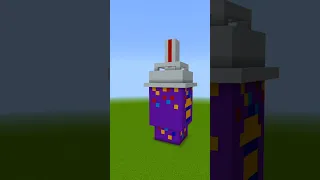 Grimace shake in Minecraft  #shorts #minecraft #viral