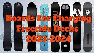 The Top 5 Freeride Snowboards of 2023-2024