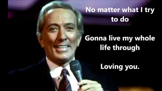 Can't Get Used to Losing You   ANDY WILLIAMS (with lyrics)