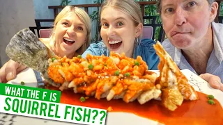 We tried SQUIRREL FISH! It's equally weird and delicious.