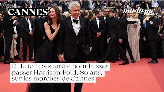 🎬 Et le temps s'arrête pour laisser passer Harrison Ford, 80 ans, sur les marches de #Cannes