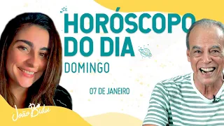 Horóscopo do Dia 07 de Janeiro de 2024 - Domingo | POR JOÃO BIDU e VIVI PETTERSEN