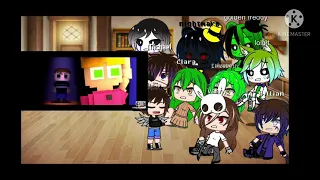 afton family + fnaf reacts to I got no time