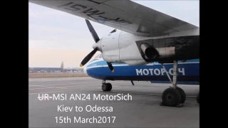 AN24 UR-MSI Motorsich Kiev to Odessa