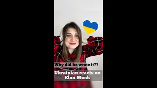 Ukrainian reacts on Elon Musk "peace plan" for Ukraine #elonmusk #elon #ukrainerussiawar