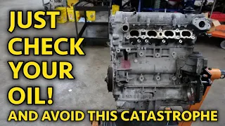 Equinox / Terrain 2.4L ECOTEC Blown Motor Teardown! What Happens When You Run These Low On Oil?