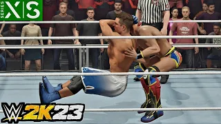 WWE 2K23 Johnny Gargano vs Grayson Waller - Extreme Rules Match Stand & Deliver Gameplay