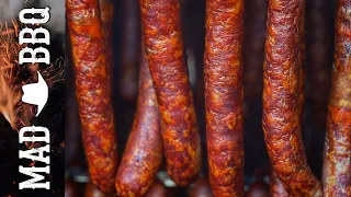 Extra pálivé klobásy "MADAJKY" | Madovo čabajka | bhut Jolokia klobásy |  Uzení | MAD BBQ