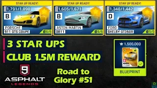 Asphalt 9: Legends - F2P RTG #51 | 3 Star Ups + 1.5m Club Reward - F12TDF