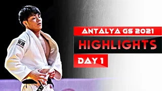 Top 15 ippons in Day 1 of Judo Grand Slam Antalya 2021 (Дзюдо2021/柔道2021)