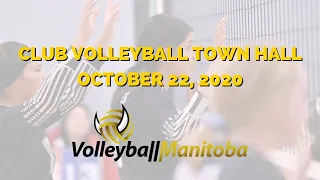 Club Volleyball Town Hall - October 22, 2020