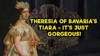 Theresia of Bavaria's luxurious heavy gold tiara