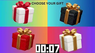Choose your gift🎁💝✅ 4 gift box💝3 good and 1 bad gift challenge😍😃🤮🥰