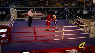 Boxing  May 3,2018 Champions Georgia final (81kg)RED Iago Kiziria VS BLUE Aleqsandre Dokvadze.