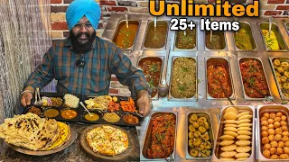 25+ items Wala Unlimited food buffet At Rs.160/- Only | Street food India