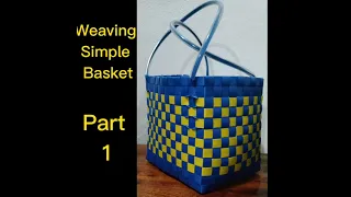 Weaving Simple Basket - Strapping Band (Part 1)