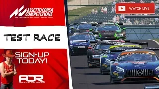 ТЕСТОВАЯ ГОНКА ПЕРЕД ПЕРВЫМ ЭТАПОМ ЛИГИ AOR. ASSETTO CORSA COMPETIZIONE.