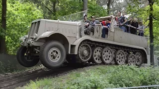SdKfz 9 Famo going offroad through the wood