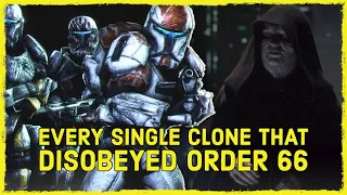 EVERY SINGLE Clone That Disobeyed Order 66 [Canon + Legends]