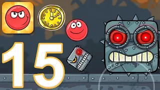 Red Ball 4 - Gameplay Walkthrough Part 15 - Gold Clock: Episode 3 Box Factory (iOS, Android)