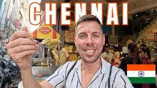 $5 Indian Street Food Hunt in Chennai (FULL DAY OF EATING!) 🇮🇳