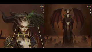 Blender 3.4 -  Lilith - Fanart Character modeling