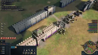 Age of Empires 4 4v4 CBA MASSIVE BESIEGING ARMIES Multiplayer Gameplay