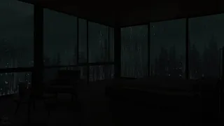 Overcome fatigue so you can go straight to sleep by listening to the sound of rain on the glass