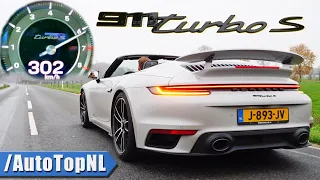 PORSCHE 911 TURBO S Convertible 992 0-300KMH ACCELERATION & SOUND by AutoTopNL