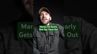 Marine Vet Nearly Gets Eye Taken Out! 👁️