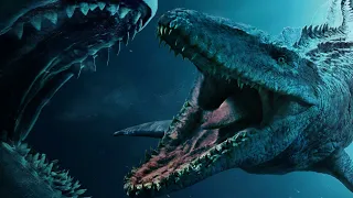 Mosasaurus VS Megalodon - Size Comparison