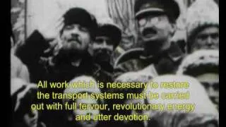 Lenin's speech: The task of restoring the transport systems. (1920)