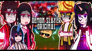 ||Demon Slayer Swap Au reacting to Original|| ◆Bielly - Inagaki◆