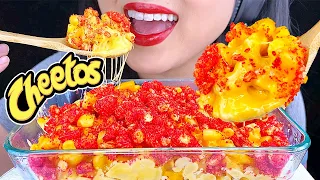 ASMR HOT CHEETOS MAC N CHEESE Mukbang (ASMR Eating No Talking) Eating Sounds | ASMR Phan