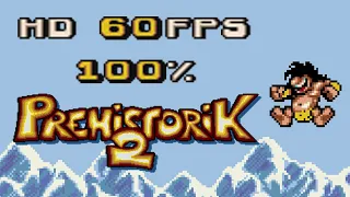 [HD 60fps] Prehistorik 2 (DOS) (Expert) - 100% Walkthrough - No Deaths Guide