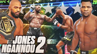 5 Star Punching Power! Jones vs. Ngannou 2 Super Fight! EA UFC Career Mode #20