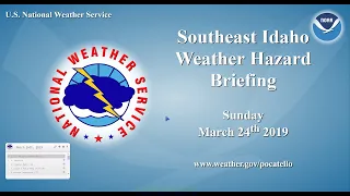 3/24/19 Hazard Briefing - More Valley Rain and Mountain Snow Today