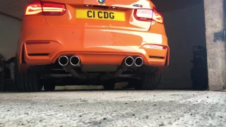 BMW F80 M3 Fire Orange competition ZCP with AC Schnitzer exhaust