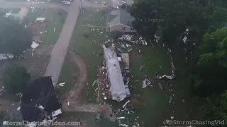 News Drone Footage Of Waverly, TN Flash Flooding Damage - 8/23/2021