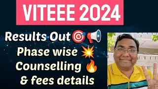 VITEEE phase 2 results 2024|VITEEE counselling process|VITEEE cut off 2024|VITEEE Phase 2 cutoff|VIT