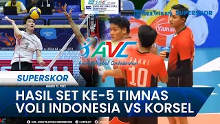 HASIL SET 5 Timnas Voli Putra Indonesia vs Korea Selatan di AVC 2023 Iran, Nyesek Kalah 16-14 #avc