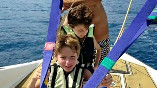 Turkish Children Flying Parasailing | Siesta In the Sky | Water Sports Antalya / Turkey #2