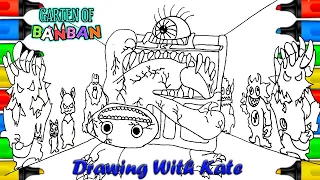 Garten of Banban 4 Coloring pages How to Color All New Bosses Last Fight