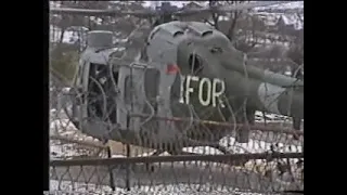 Lynx Helicopter Landing Bosnia 94