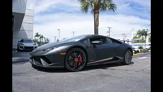 Lamborghini Huracan Perfomante Matte Black Beast Delivery to Lamborghini Miami