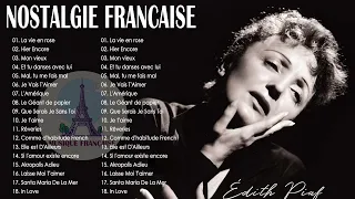 Edith Piaf, Charles Aznavour, Daniel Guichard, Mireille Mathieu ❤ Nostalgie Chansons Francaise 2023❤