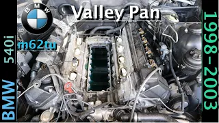 How to replace valley pan gasket on BMW V8 engine M62TU :DIY